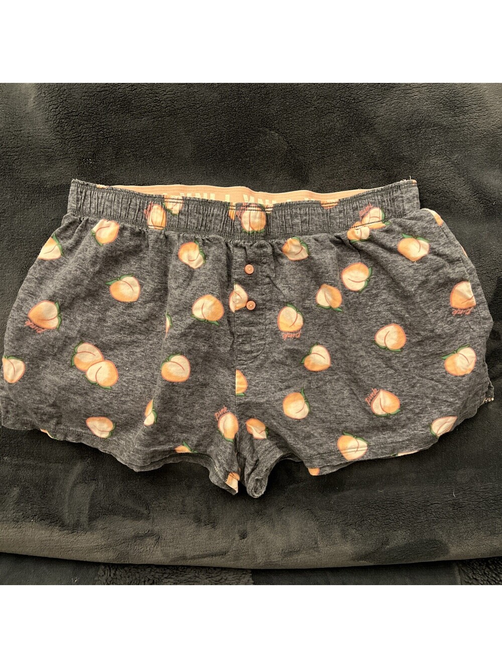 Pink By Victoria's Secret Pink Logo Sleepwear Sleep Shorts Peaches Size XSmall